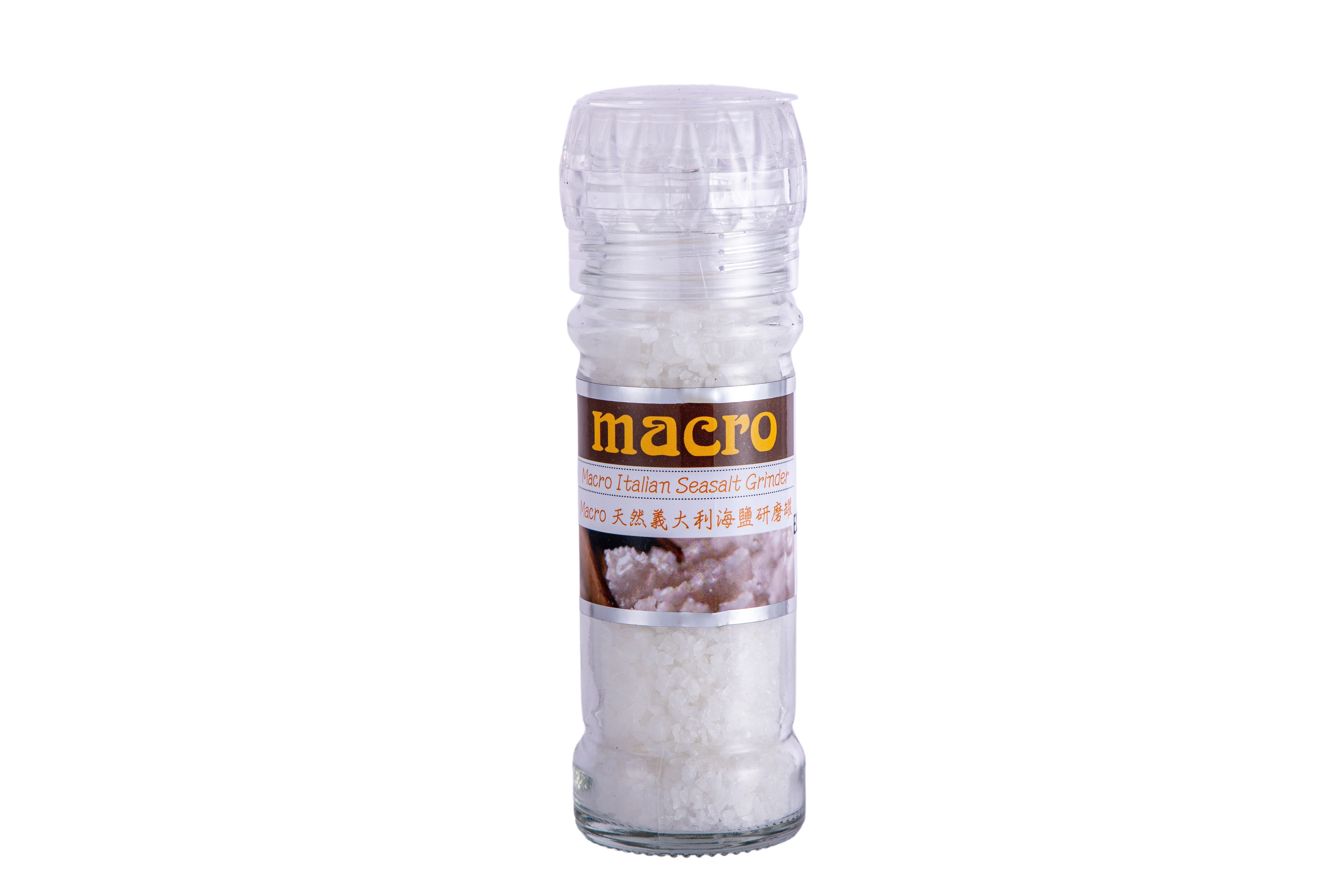 macro 天然義大利海鹽研磨罐